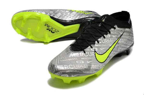 Nike Air Zoom Mercurial Vapor 15 Elite || FG (XXV – Metallic Silver/Hyper Green)