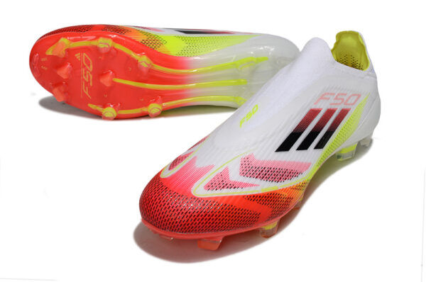 Adidas F50 Elite Laceless || (Pure Victory – White/Red/Black)