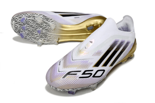 Adidas F50 Elite Laceless || (Road to Glory – White/Gold/Black)