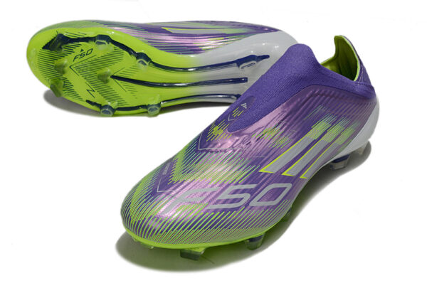 Adidas F50 Elite Laceless || (Radiant Blaze – Purple/Lime)